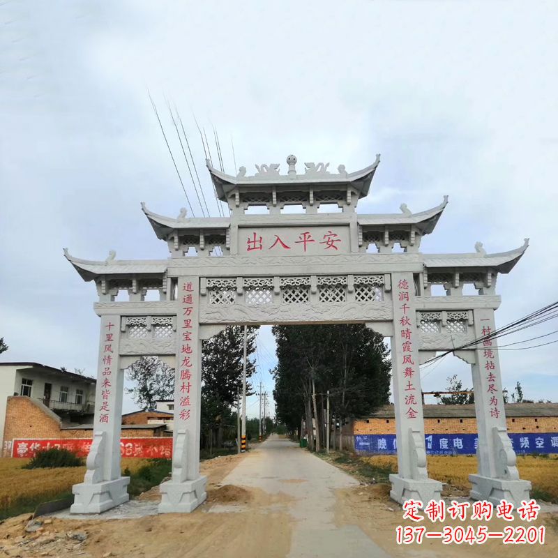 泰州石雕牌楼传承民间文化的艺术珍品