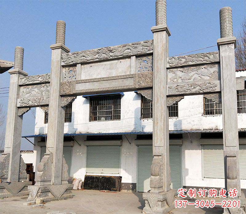 泰州石牌坊雕塑——传承中国传统文化