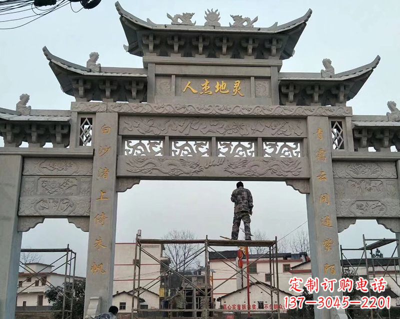 泰州牌坊雕塑