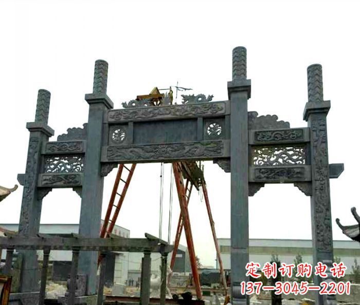 泰州村庄牌坊雕塑传承历史文化