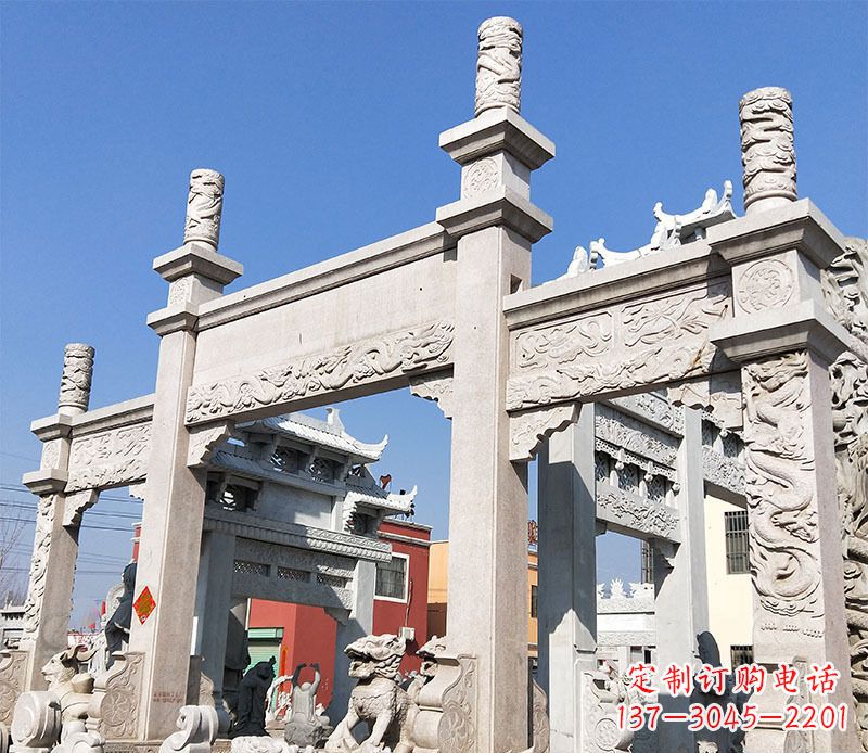 泰州村庄牌坊石雕——记录着悠久历史的传承