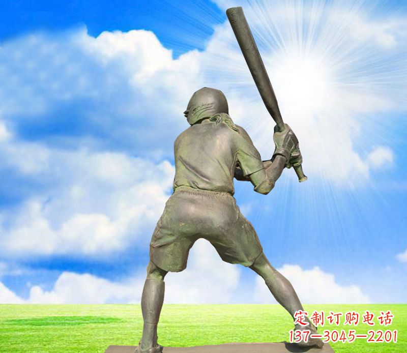 泰州纪念棒球精美的棒球雕塑