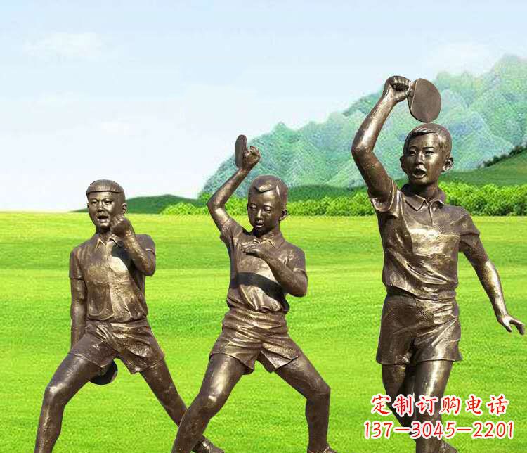 泰州乒乓球雕塑激发运动热情