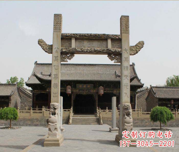 泰州大理石牌楼雕塑——艺术精粹