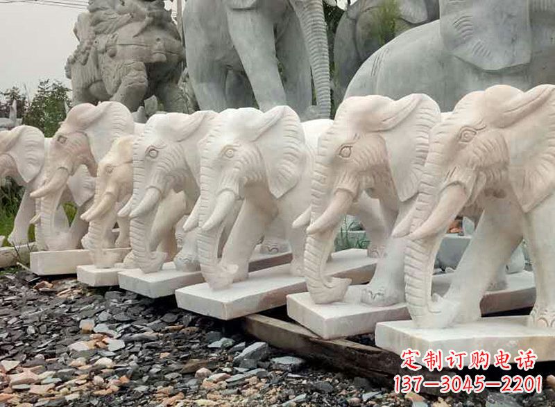 泰州大理石雕的大象