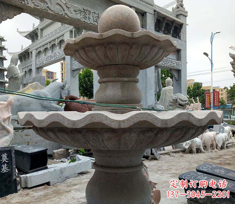 泰州大理石多层喷泉石雕