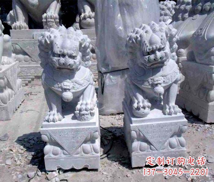 泰州大理石仿古石狮子