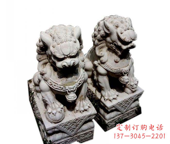 泰州大理石仿古石狮子雕塑