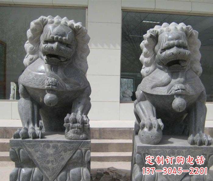 泰州大理石雕刻的狮子雕塑