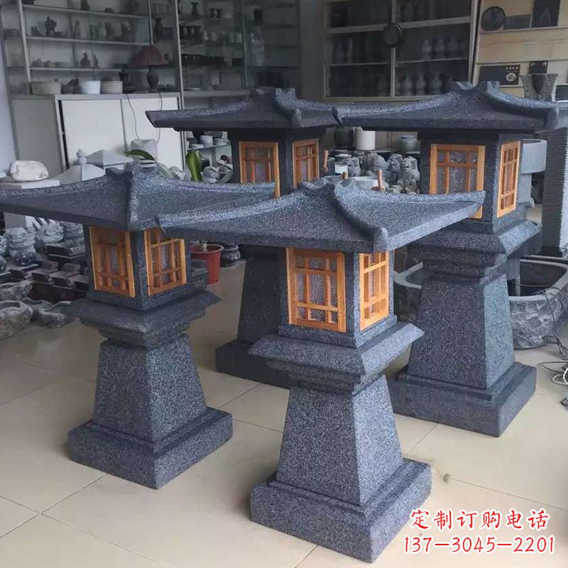 泰州大理石仿汉阙石雕灯笼