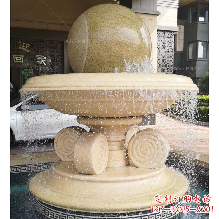 泰州大理石风水球雕塑传承古老文化的象征