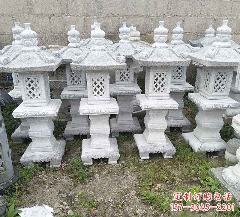 泰州精美大理石石灯雕塑