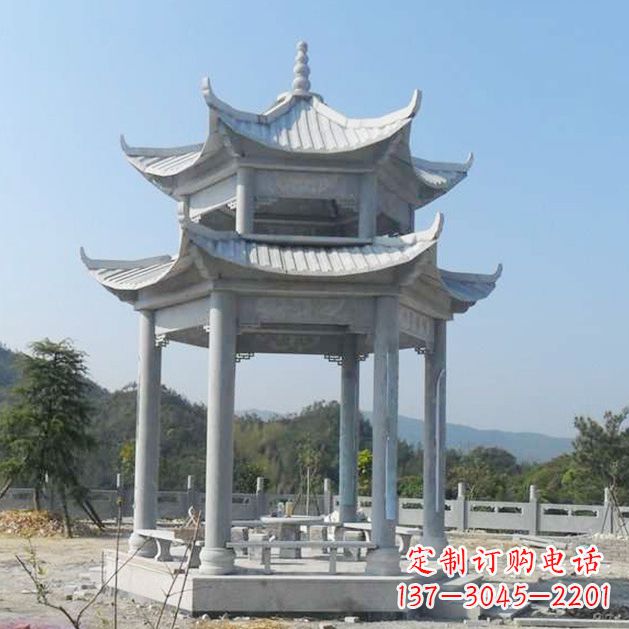 泰州高雅大理石凉亭雕塑