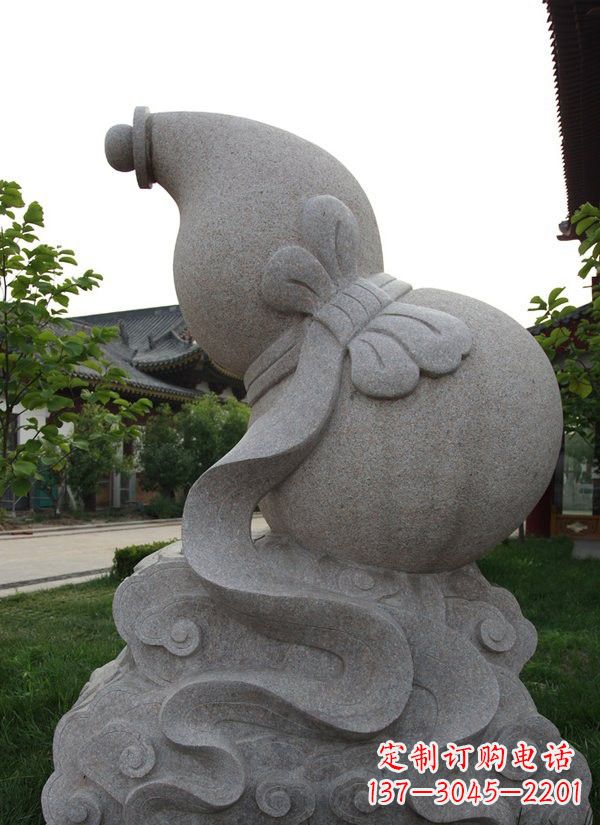 泰州中领雕塑大理石葫芦雕塑构筑完美建筑