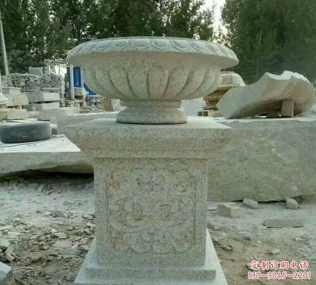泰州大理石花盆雕塑