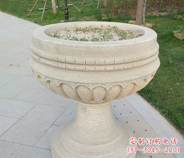 泰州大理石花盆石雕