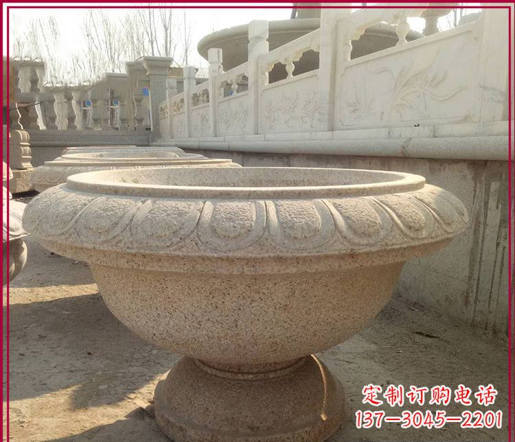 泰州大理石花盆雕塑