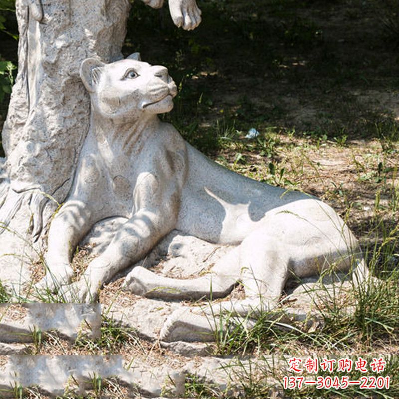 泰州风采灵动的大理石金钱豹雕塑