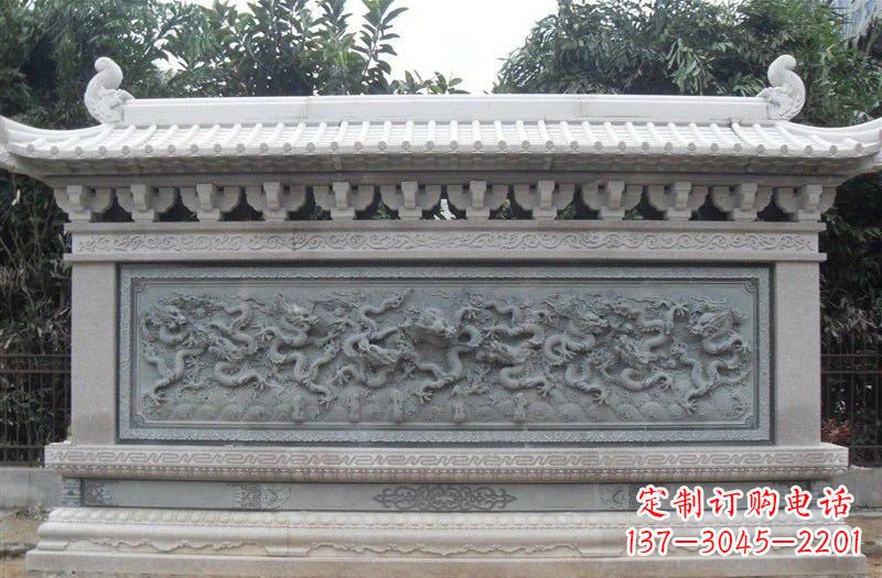 泰州大理石九龙壁雕塑