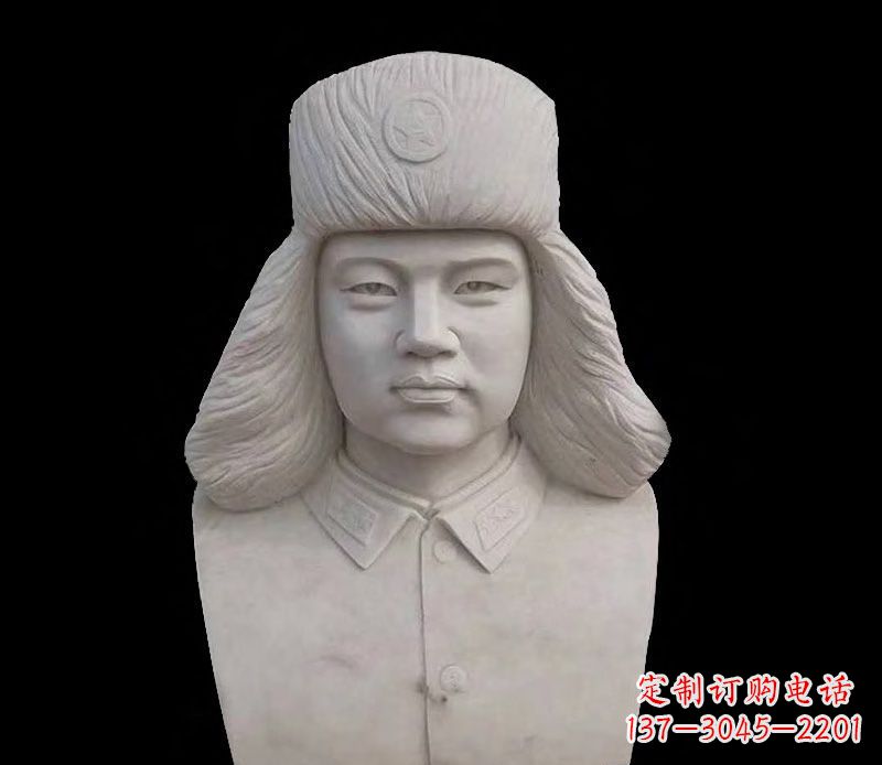 泰州激励青年的雷锋石雕