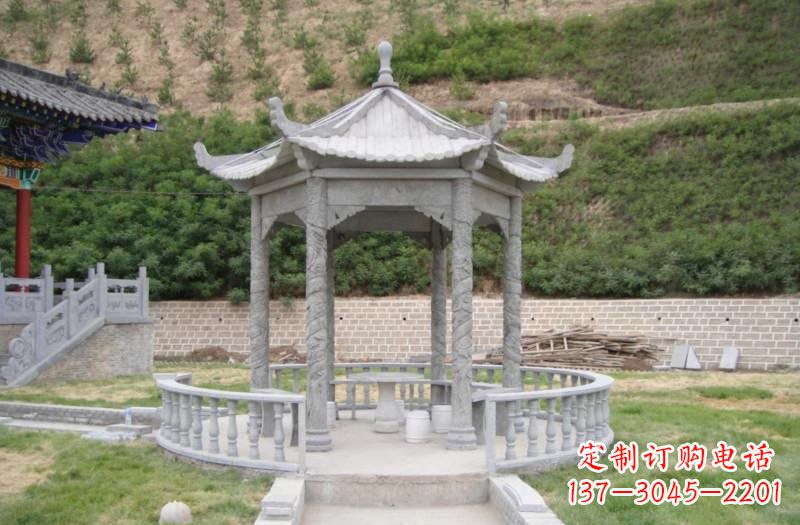 泰州大理石凉亭雕塑 (2)