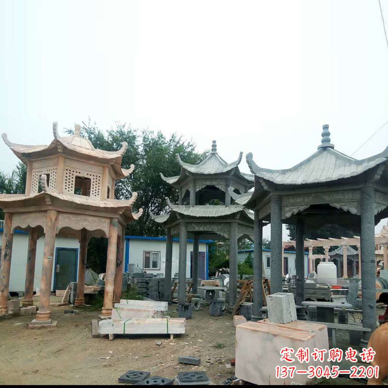 泰州大理石凉亭雕塑