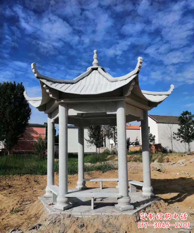 泰州大理石凉亭雕塑1