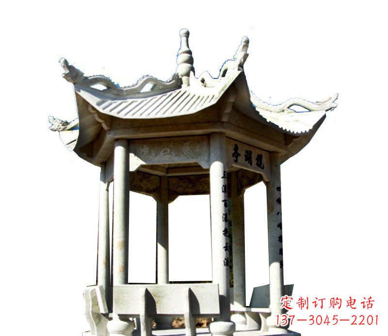 泰州大理石凉亭石雕