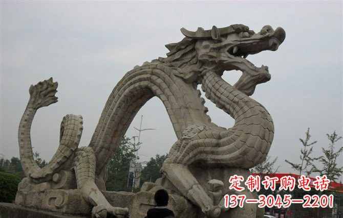 泰州大理石龙雕塑 (2)