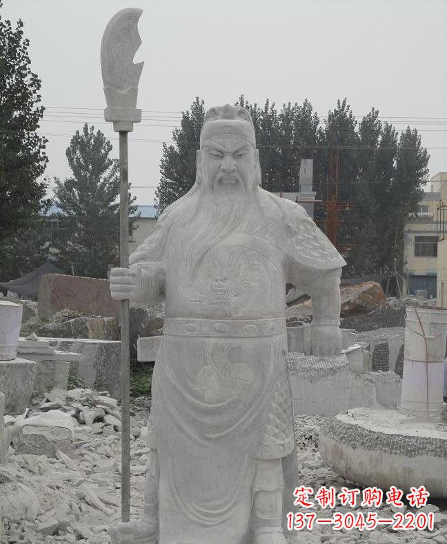 泰州大理石关公雕塑