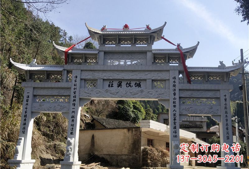 泰州大理石牌坊雕塑尊贵雕塑,永久保存