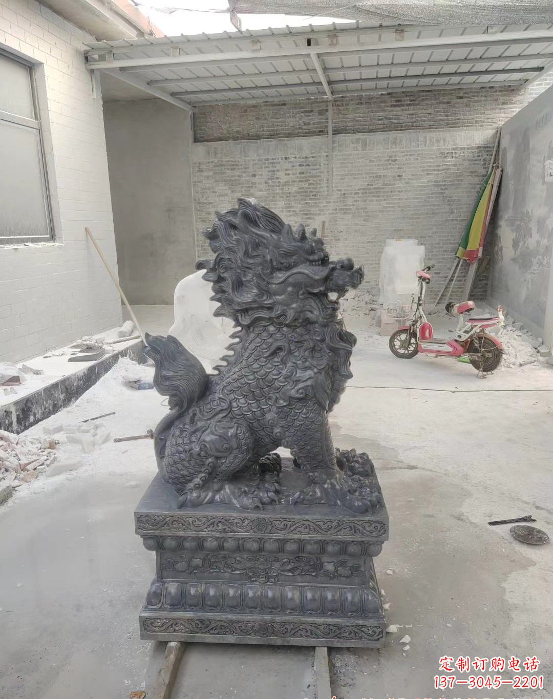 泰州传世工艺大理石麒麟雕塑