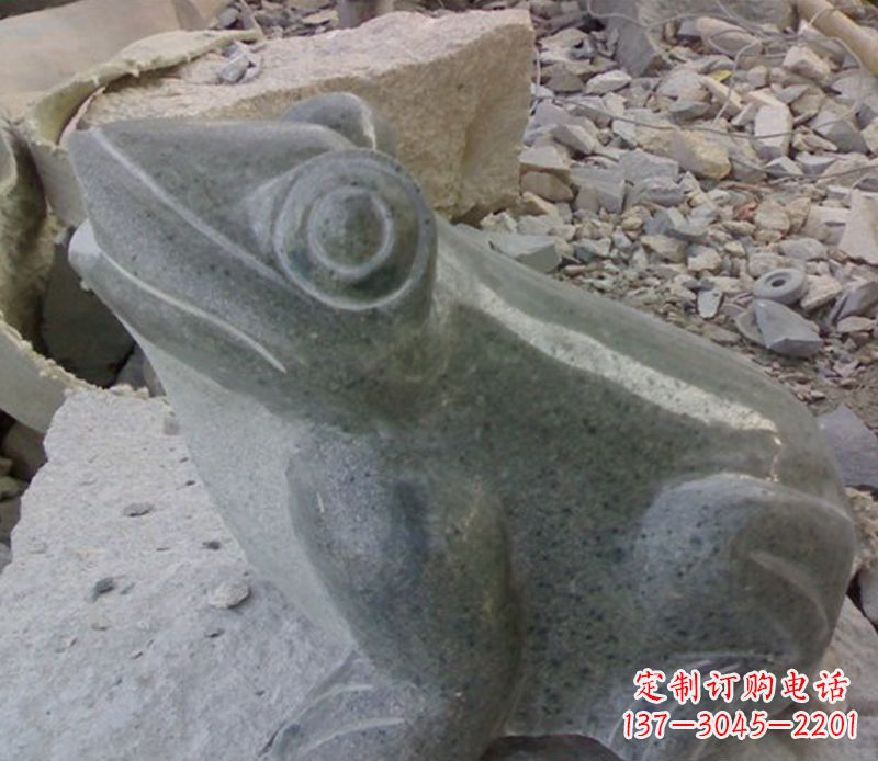 泰州大理石青蛙石雕-质感细腻引人注目
