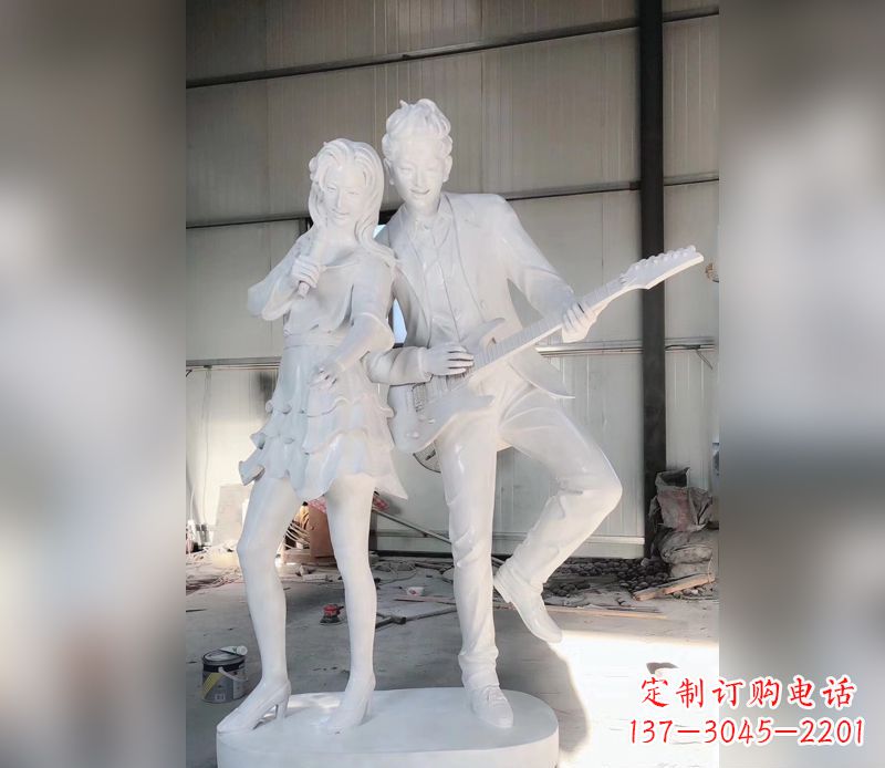 泰州精美大理石吉他雕塑