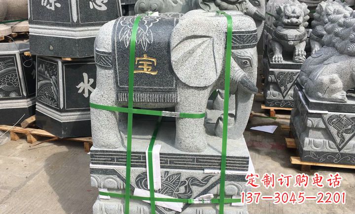 泰州大理石大象门口石雕