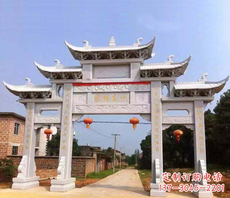泰州大理石牌坊石雕