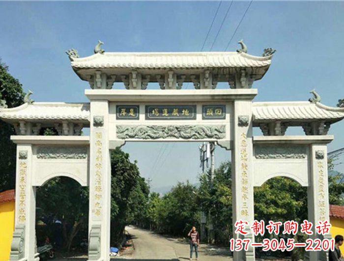 泰州大理石牌坊雕塑