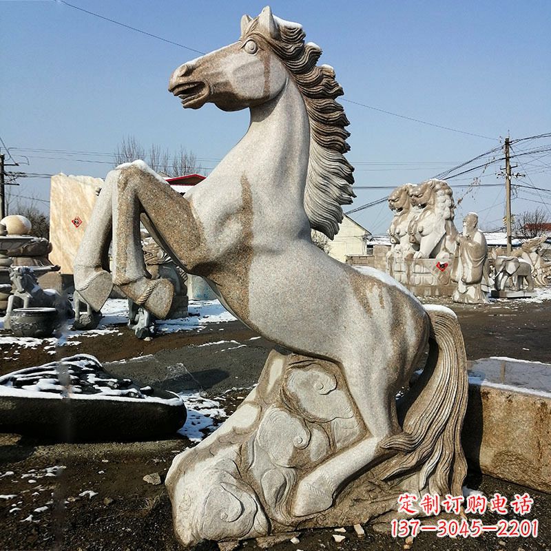 泰州大理石生肖马雕塑