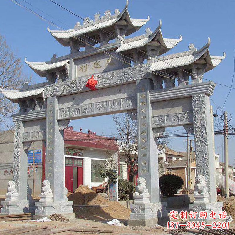 泰州大理石牌坊石雕艺术