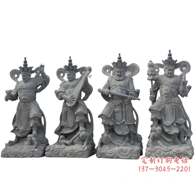泰州四大天王大理石雕塑