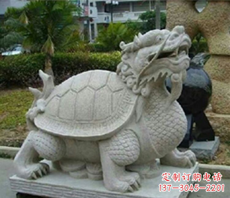 泰州大理石铜钱龙雕塑