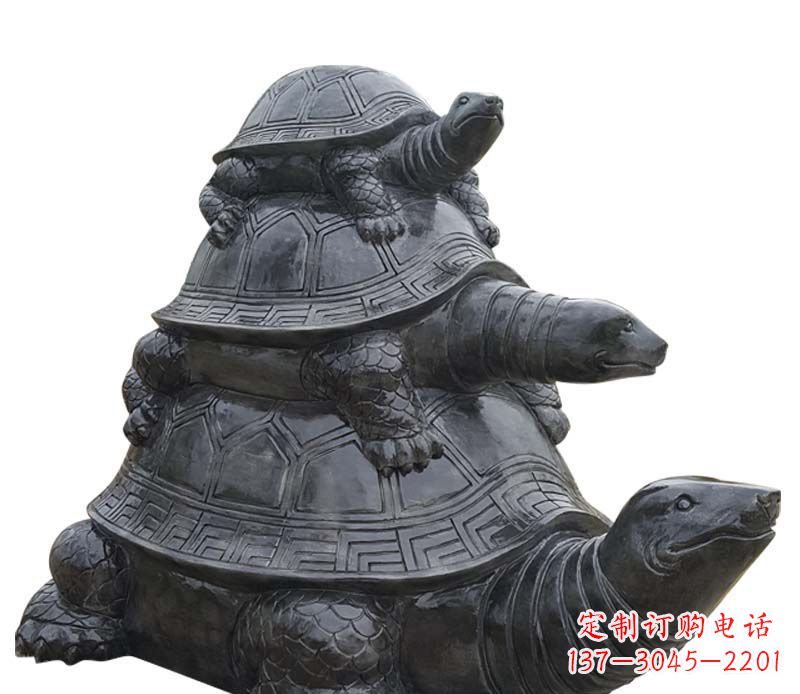 泰州高品质大理石乌龟母子石雕