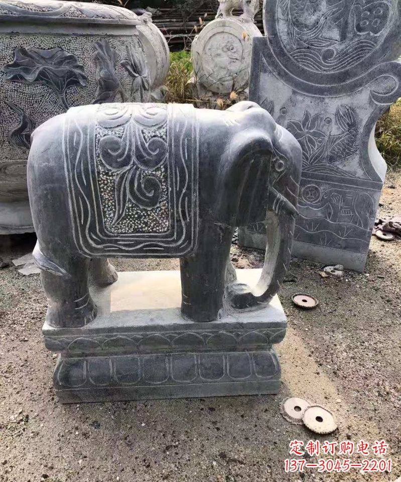 泰州大理石大象雕塑