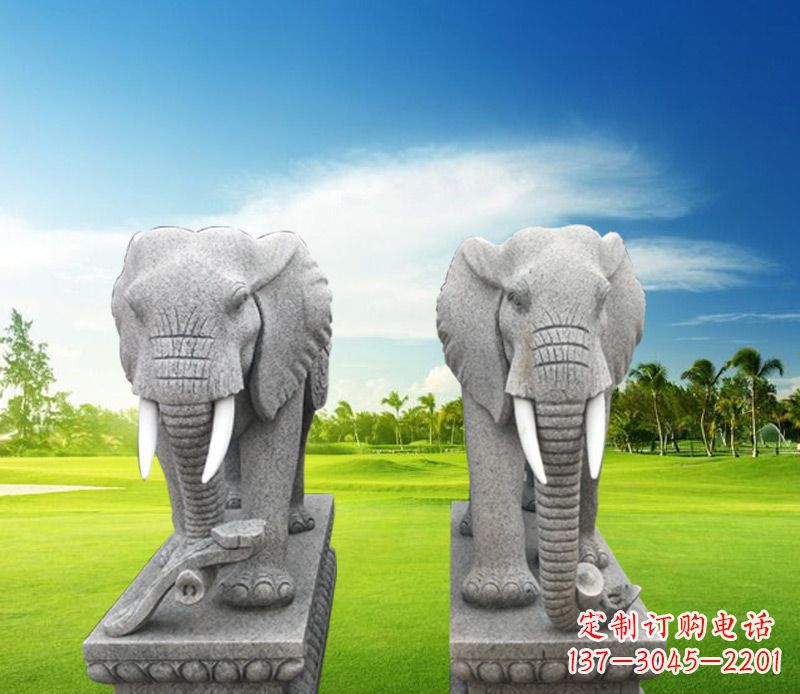 泰州精美大象雕塑,招财进宝