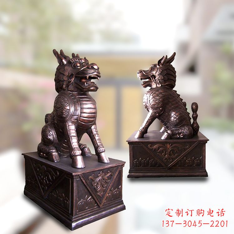 泰州麒麟铜雕 加持门庭安宁