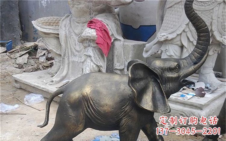 泰州精美大象铜雕