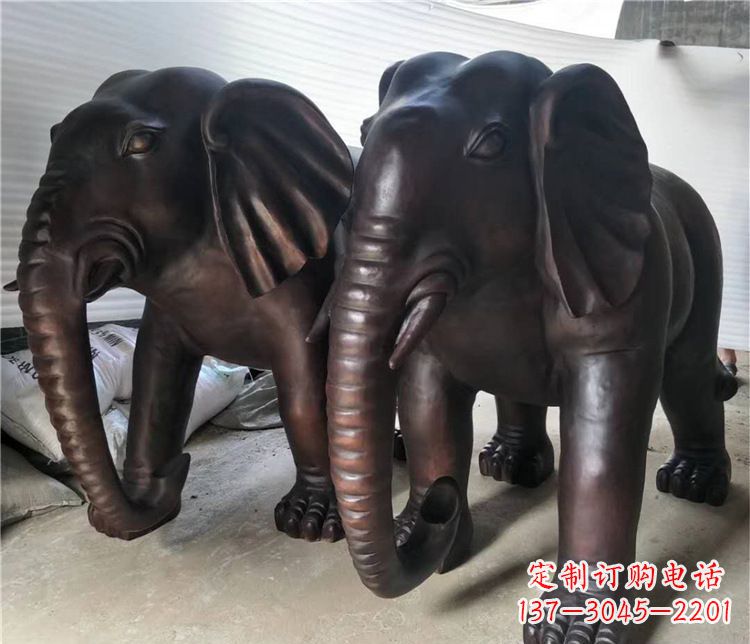 泰州大象动物铜雕塑