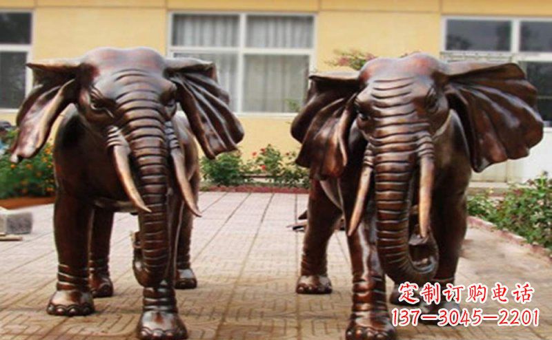 泰州大象铜雕艺术塑像