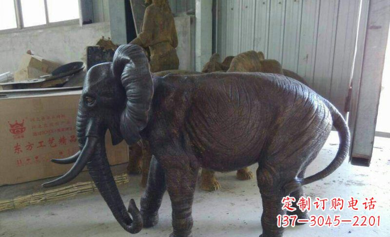 泰州大象铜雕 动物雕塑