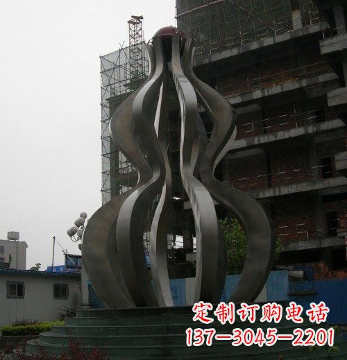 泰州优雅大气的不锈钢葫芦雕塑